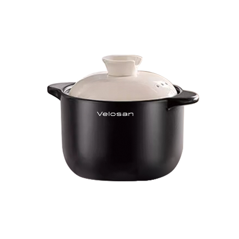 VELOSAN Pebble Series 4 L Casserole, Black