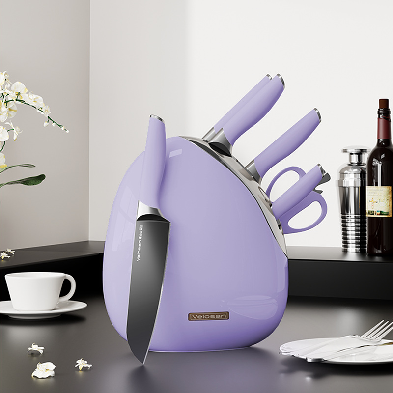 VELOSAN Pebble Series Knife Set, Purple