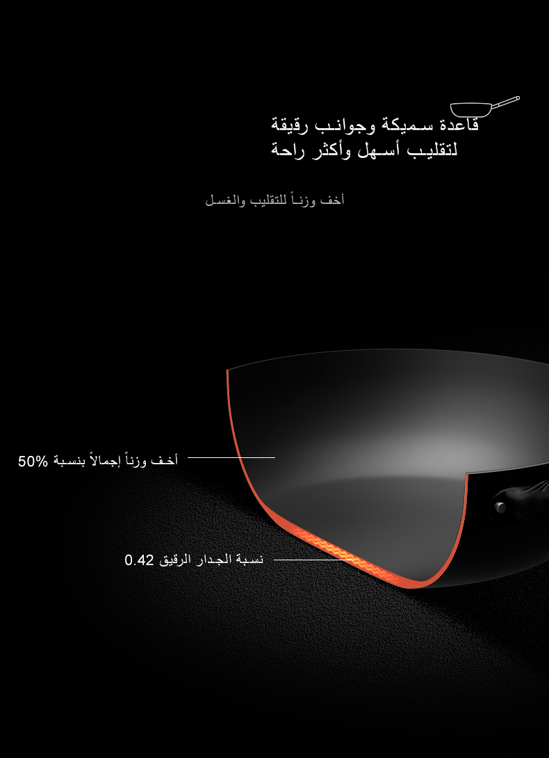 فيلوسان — ووك قلي حديد 32 سم بطبقة تيتانيوم