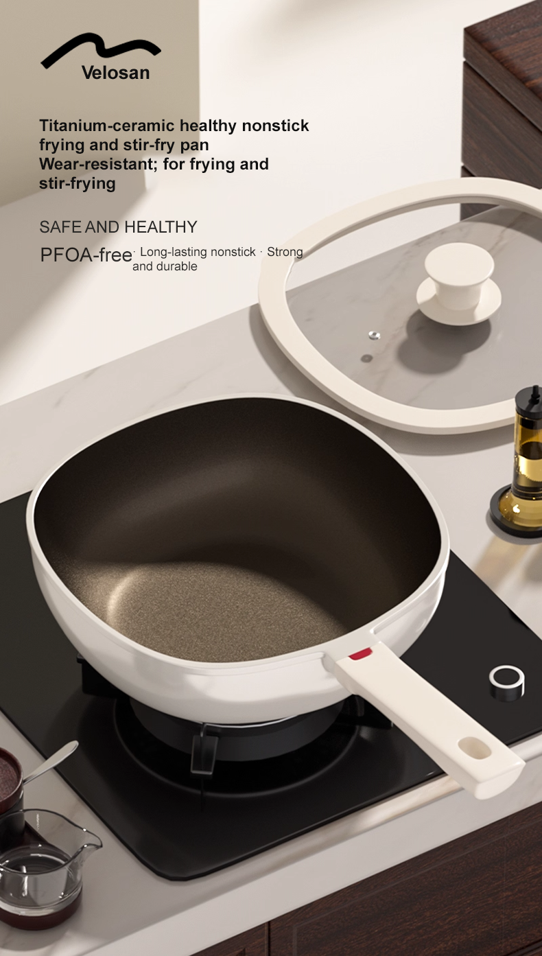VELOSAN 24 cm Titanium-Ceramic Nonstick Square Pan