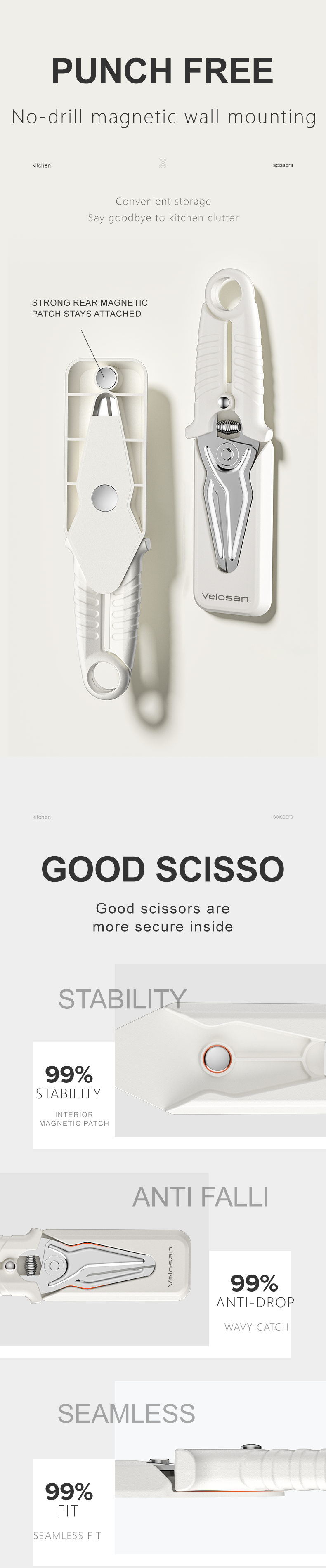 VELOSAN Multifunction Kitchen Scissors