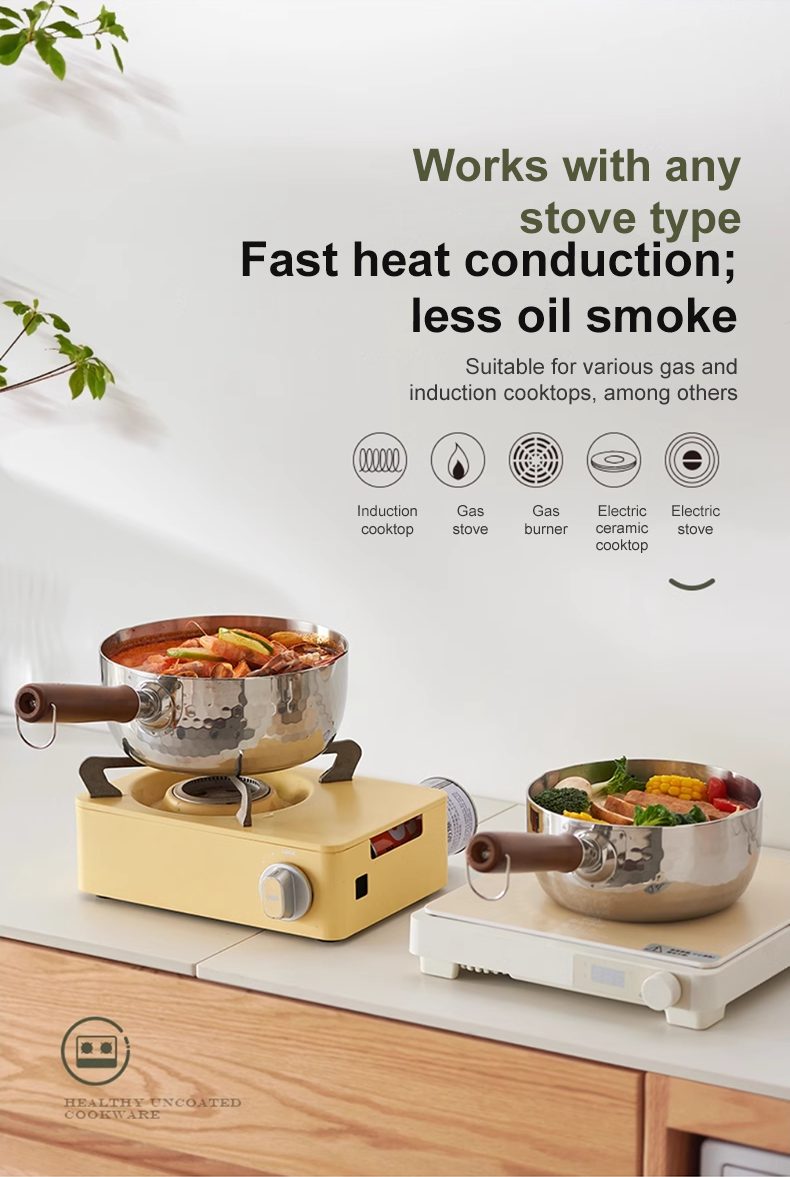 VELOSAN 20 cm Stainless-Steel Saucepan with Steamer